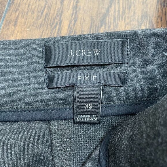 J. Crew Pixie Leggings XS Charcoal Gray Skinny Pants Stretch Women's - Picture 10 of 11